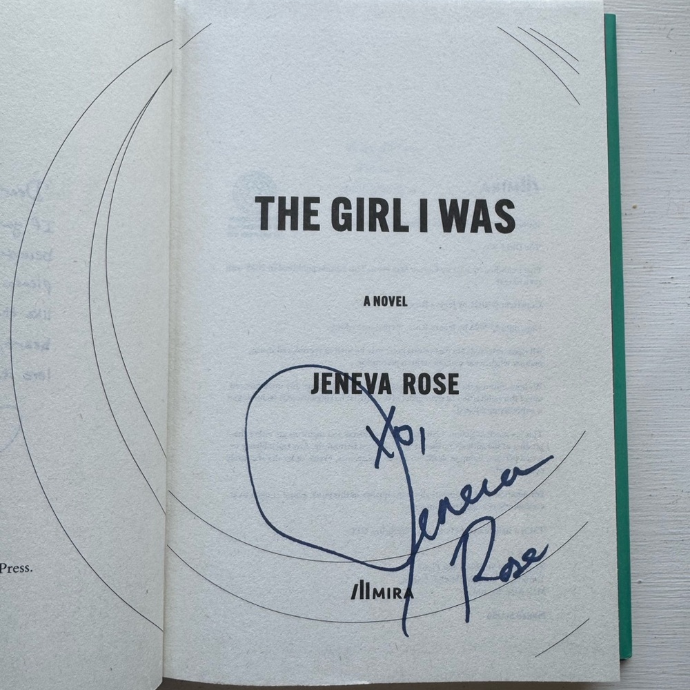 SIGNED The Girl I Was by Jeneva Rose Hardcover